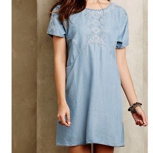 Holding Horses chambray embroidered dress